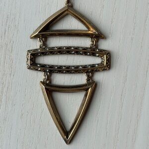 House of Harlow 1960 Geometric Gold Necklace